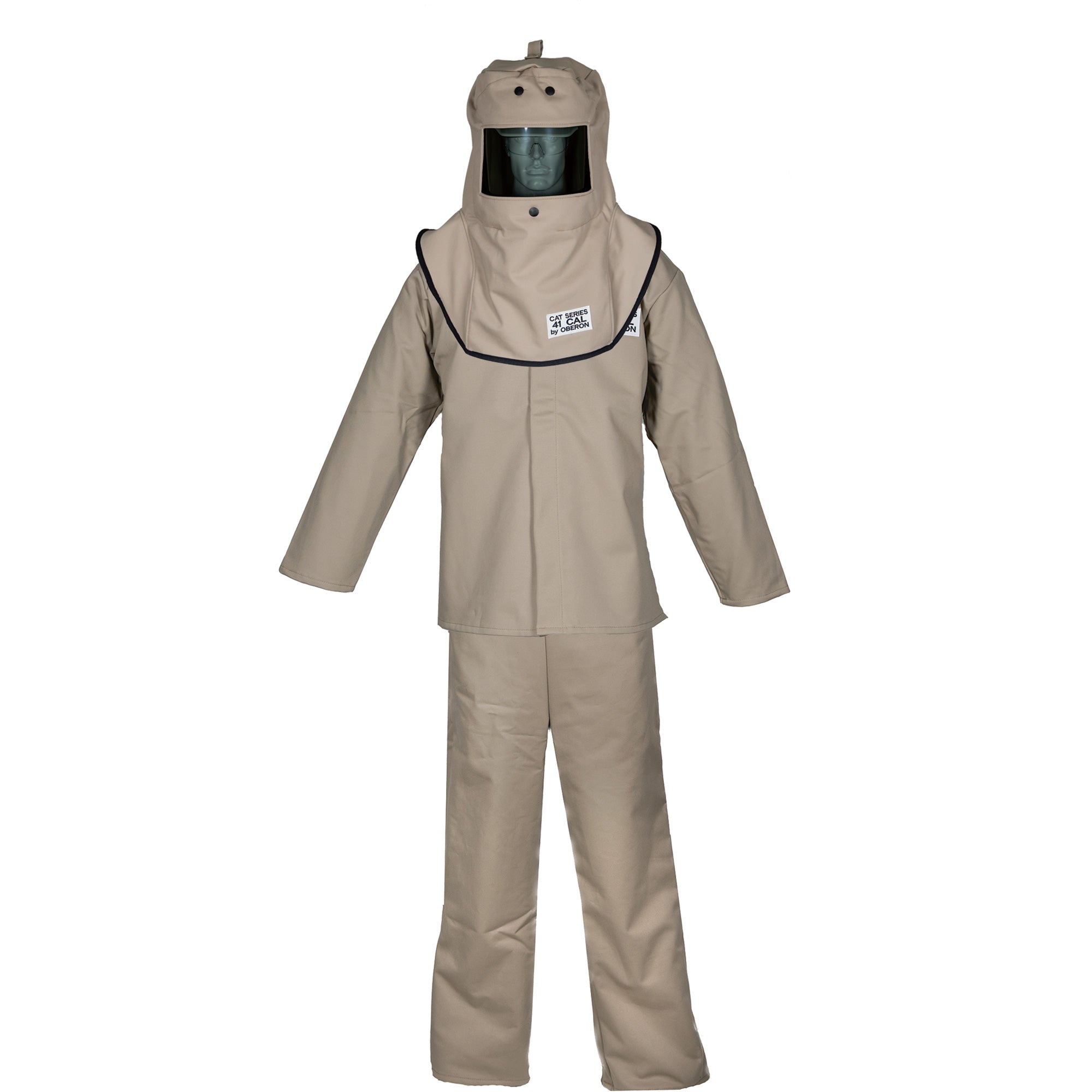 CAT™ XL Arc Flash Hood, Coat & Bib Suit Set - SHO328