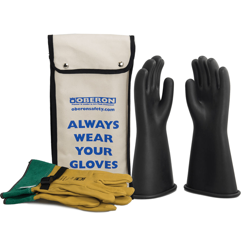Class 1 Rubber Electrical Glove Kit - SHO337