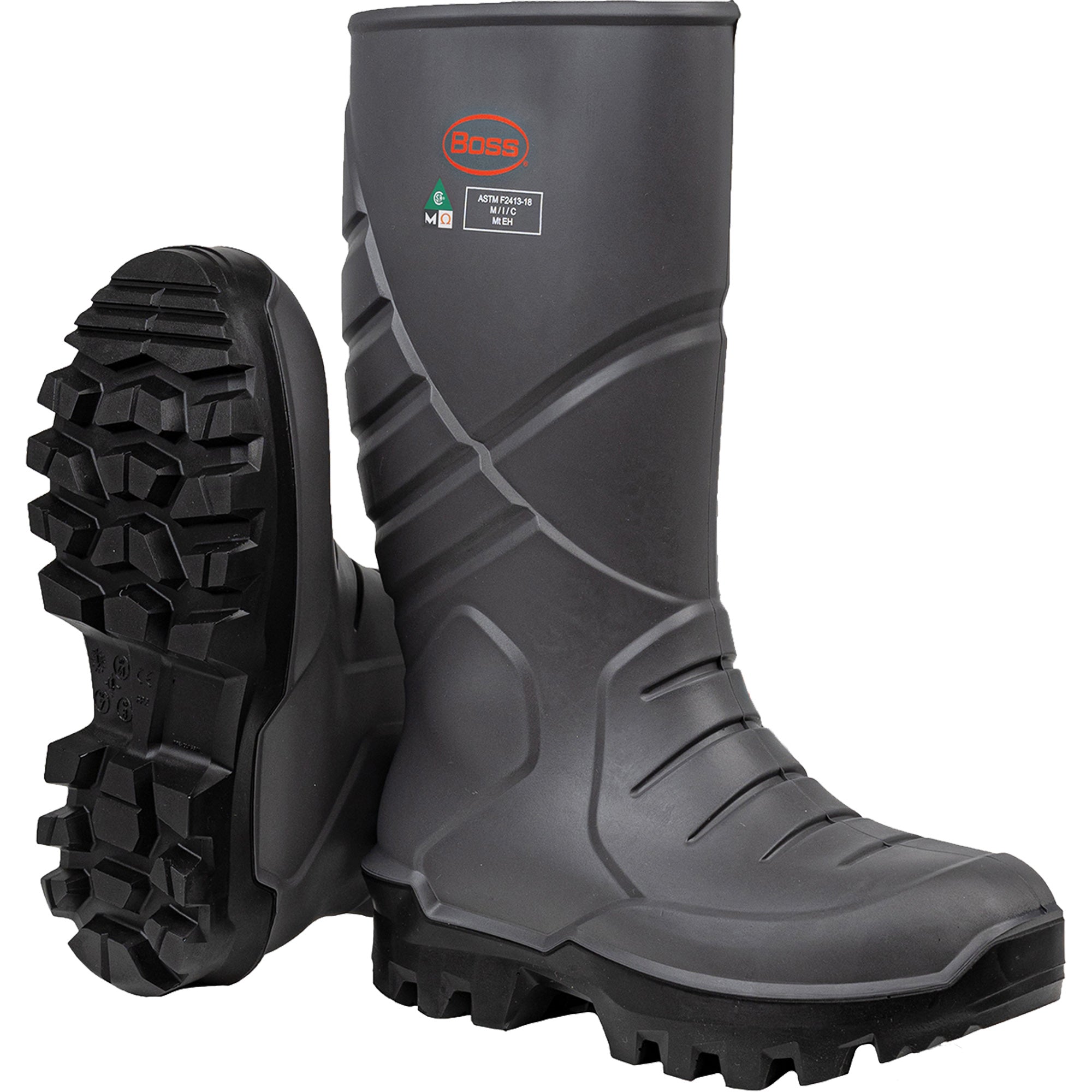 Boss® Footwear Full Safety Boot with Midsole & Internal Met Guard - SHO427