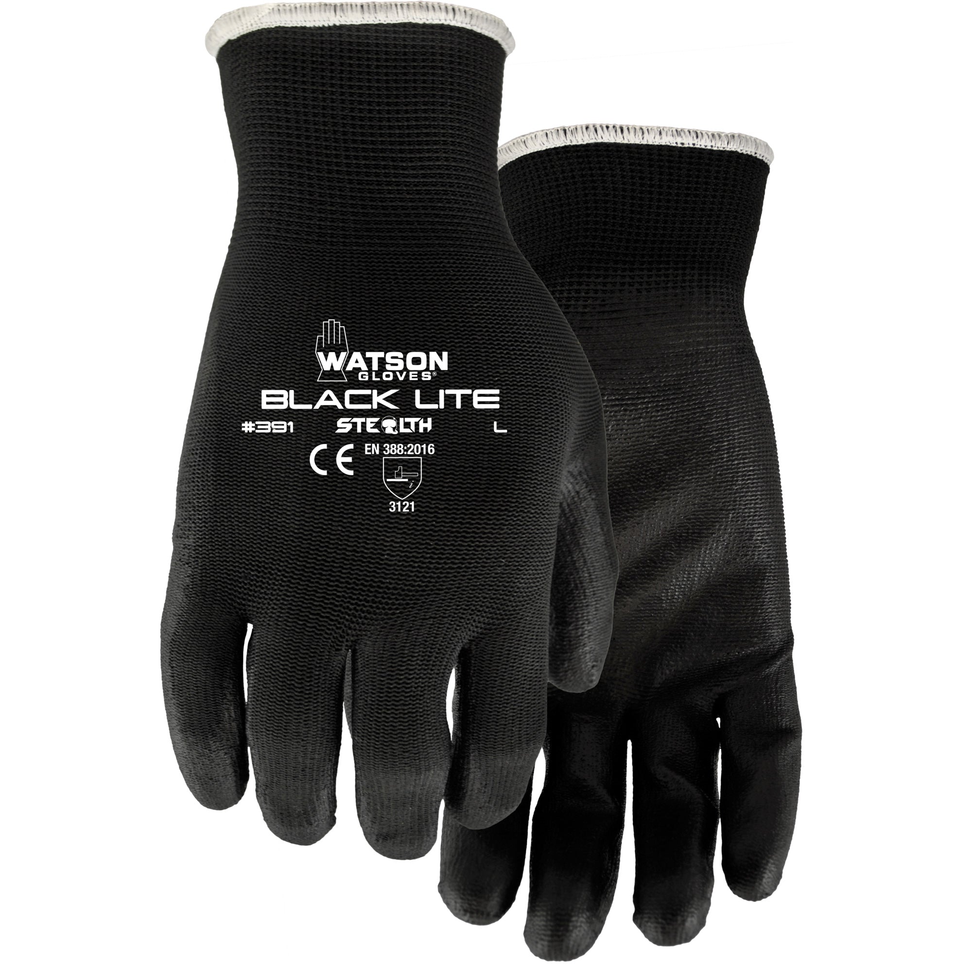 391 Stealth Black Lite Gloves - SHO477