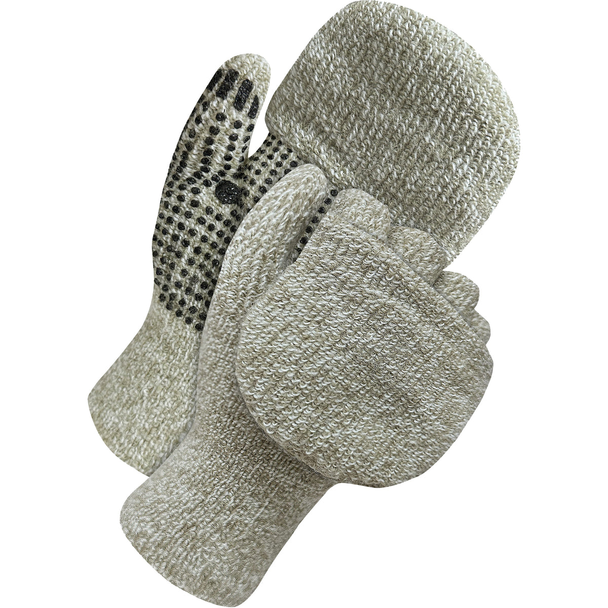 Deny® Wool/Acrylic Flip Mitt with PVC Dots - SHO563