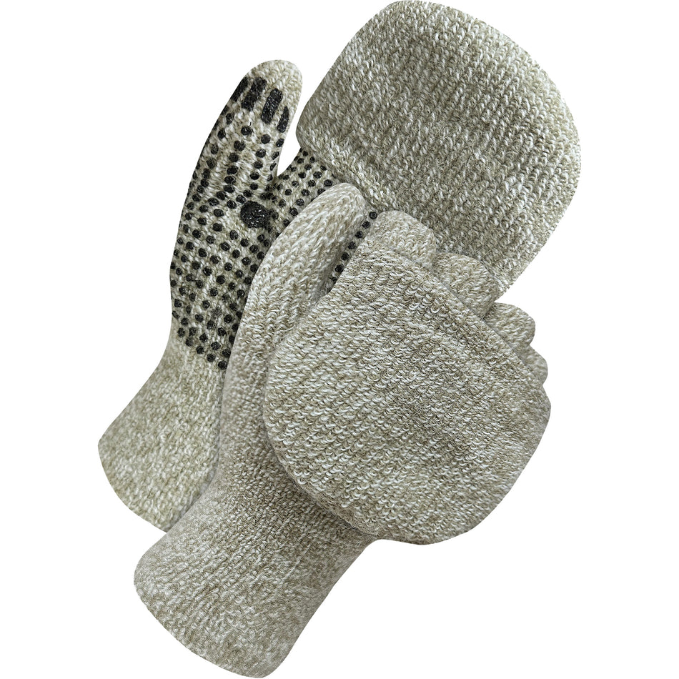 Deny® Wool/Acrylic Flip Mitt with PVC Dots - SHO563