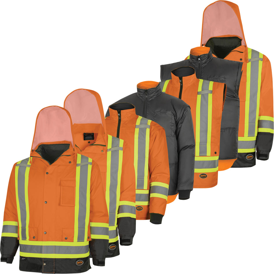 5056 Pioneer® Yukon 7-in-1 Waterproof Winter Safety Parka - SHO925