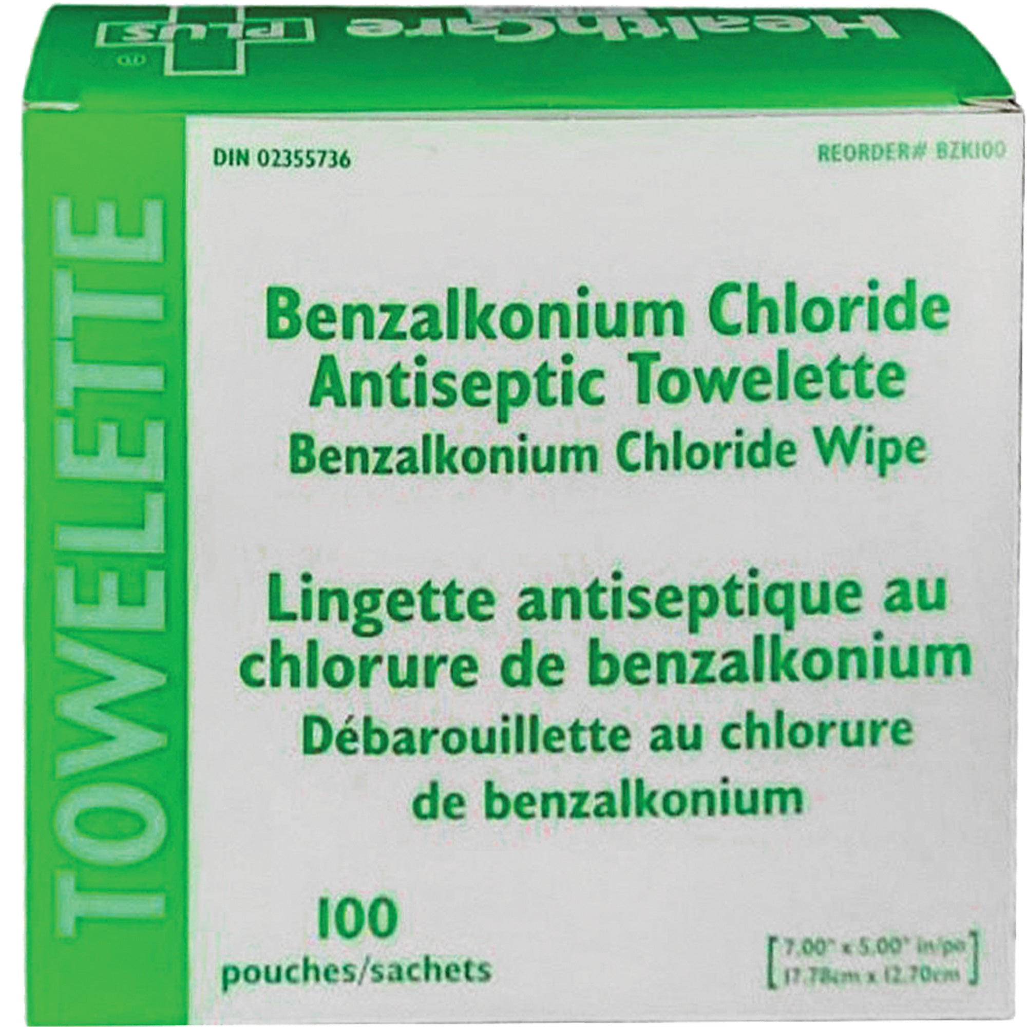 BZK Benzalkonium Chloride Towelette - SHP016
