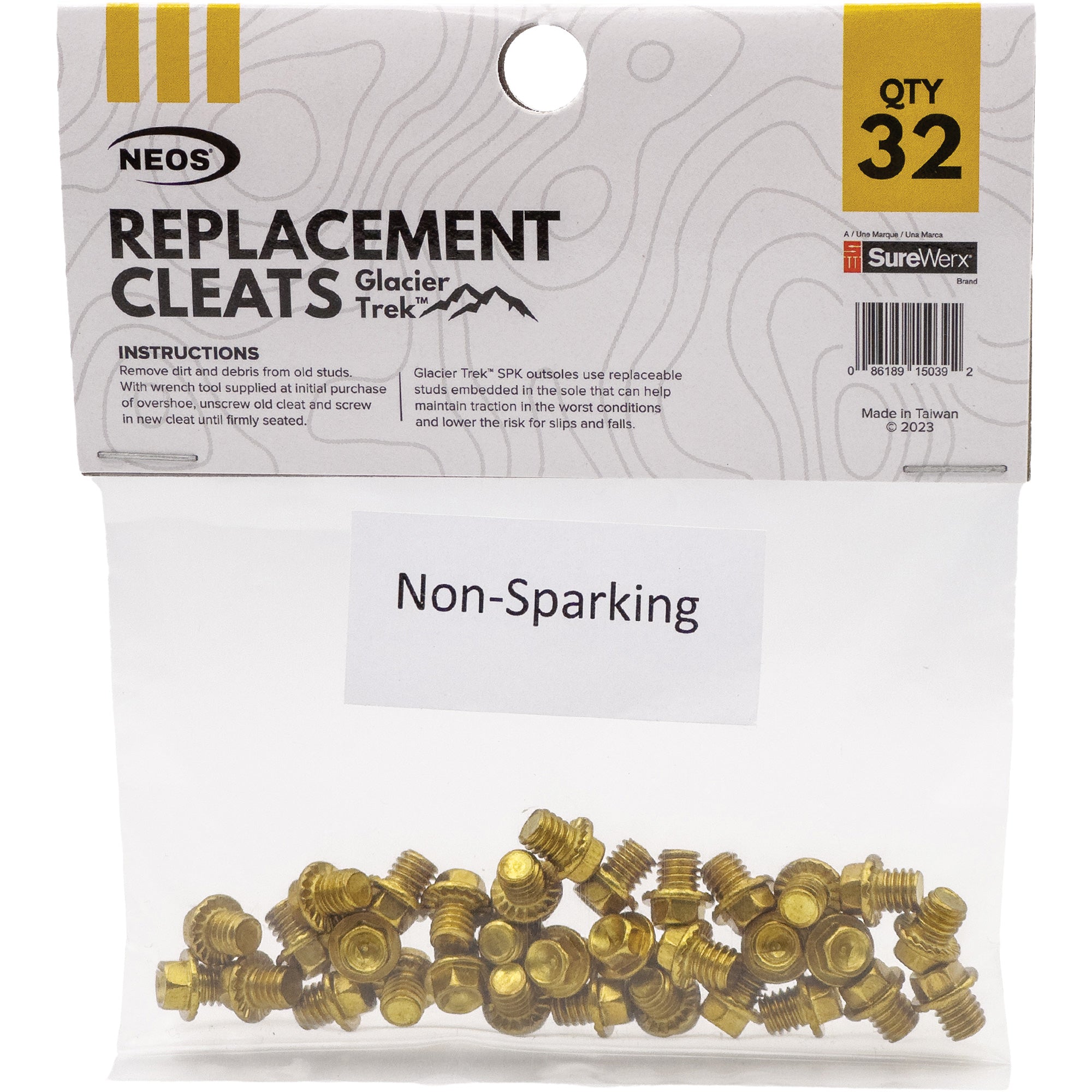 Glacier Trek Non-Sparking Replacement Cleats - SHP226