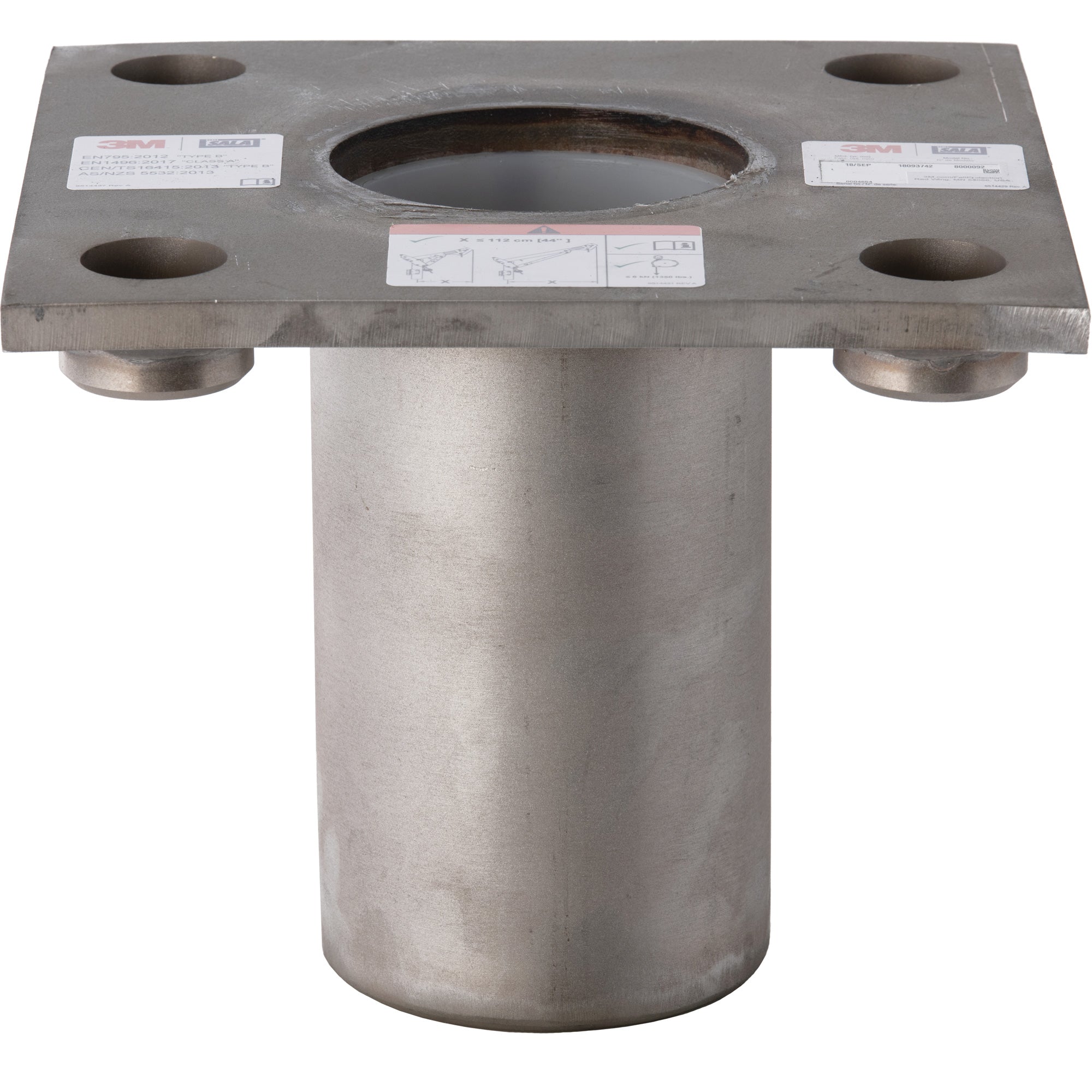 DBI-SALA® Confined Space Core Insert Base with Top Plate, Stainless Steel - SHP273