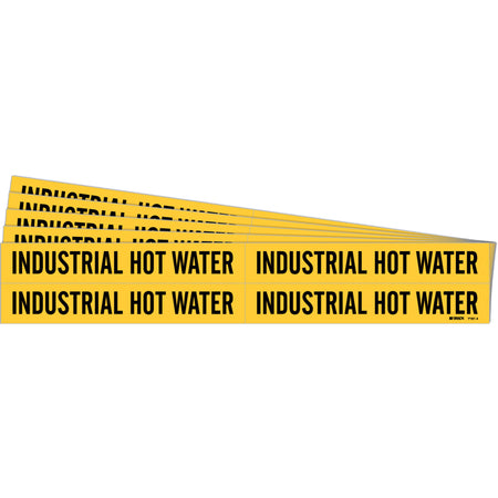 ""Industrial Hot Water"" Pipe Markers - SI060
