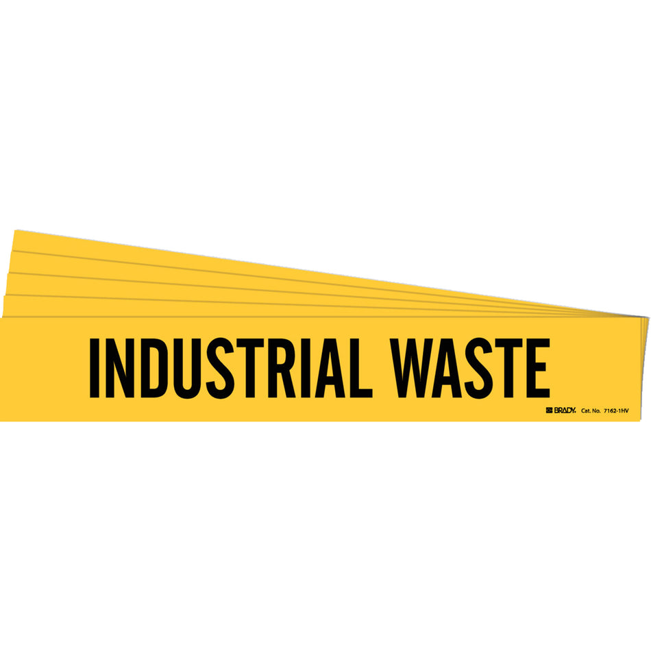 ""Industrial Waste"" Pipe Marker - SI062