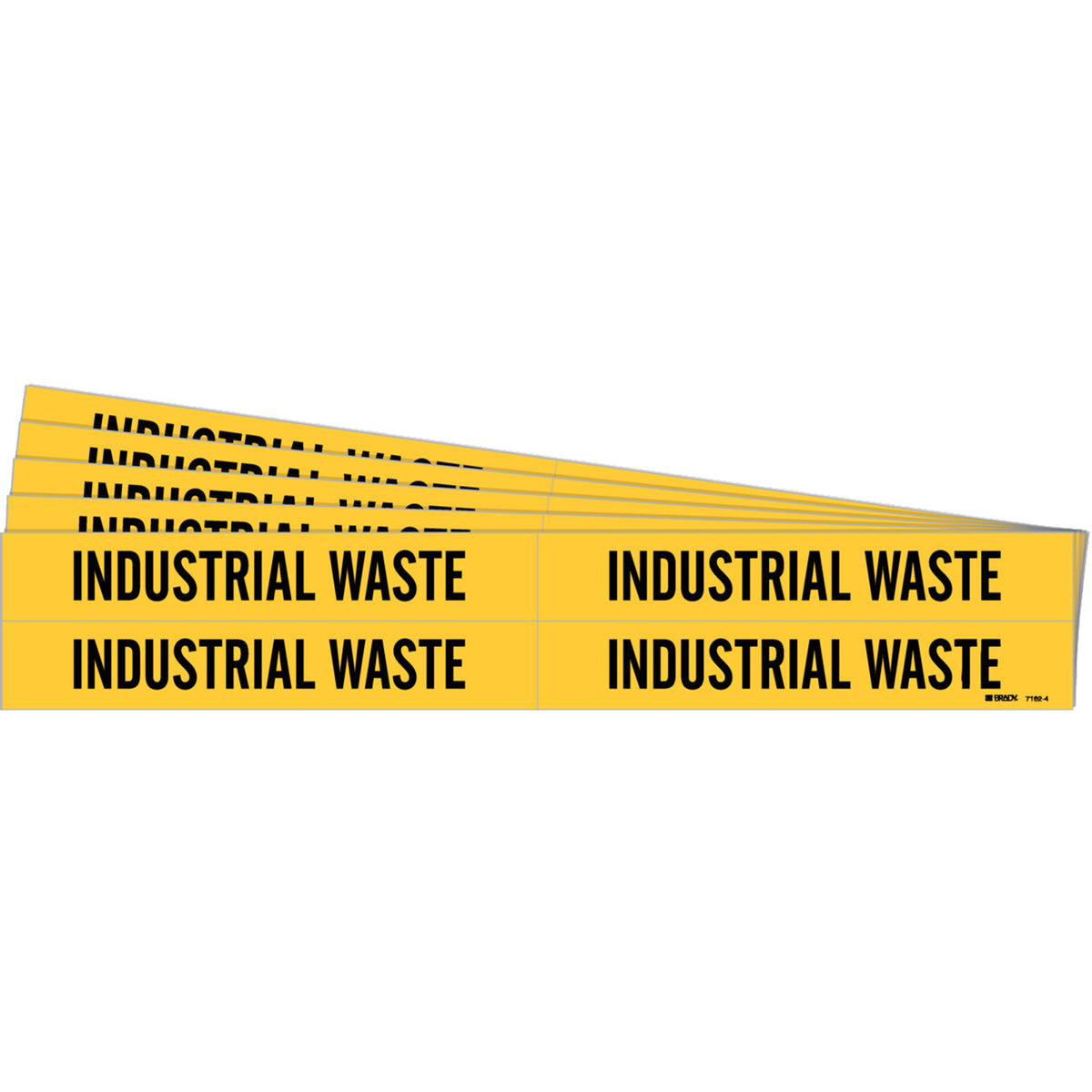 ""Industrial Waste"" Pipe Markers - SI064