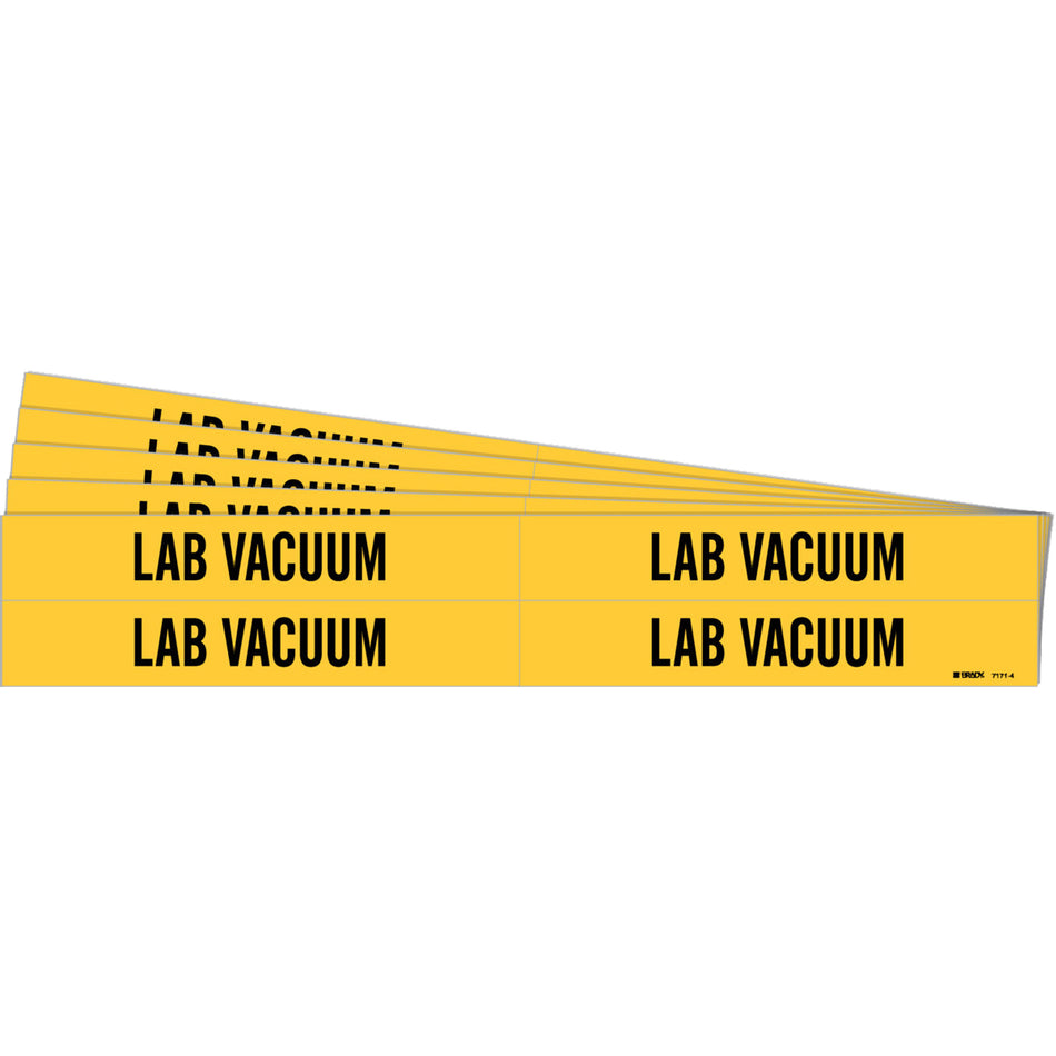 ""Lab Vacuum"" Pipe Markers - SI100