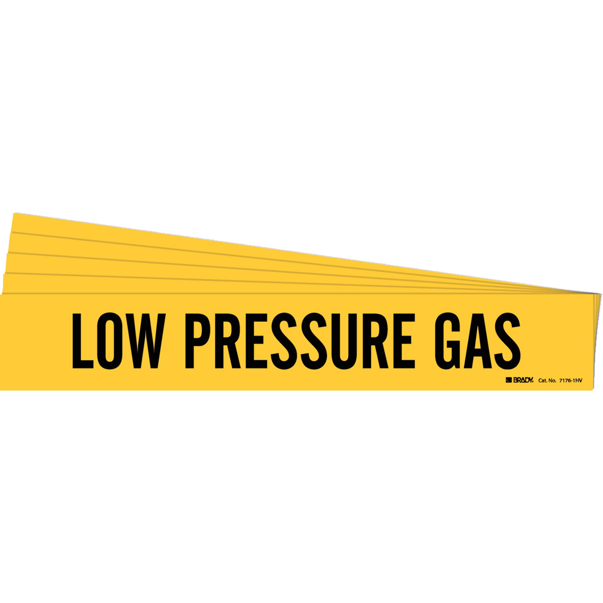 ""Low Pressure Gas"" Pipe Marker - SI118