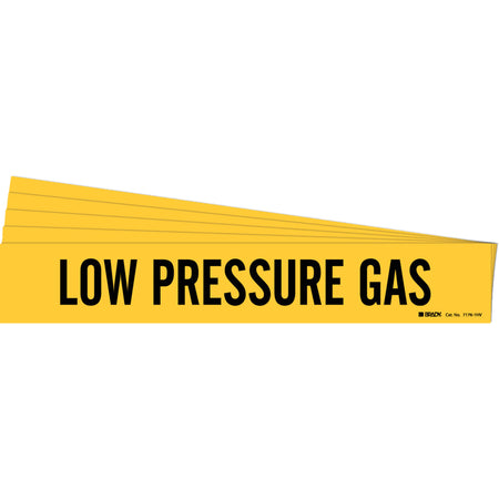 ""Low Pressure Gas"" Pipe Marker - SI118