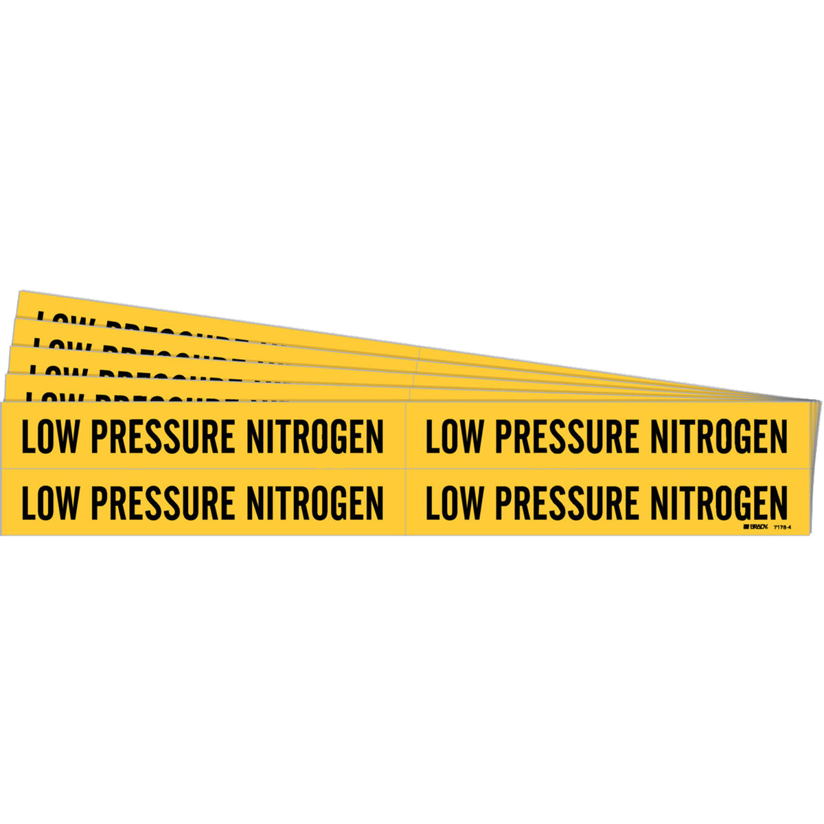 ""Low Pressure Nitrogen"" Pipe Markers - SI128