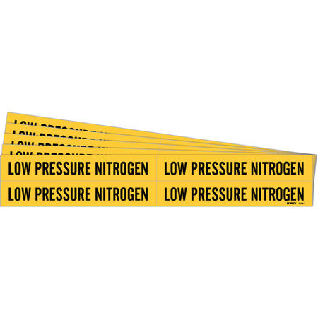 ""Low Pressure Nitrogen"" Pipe Markers - SI128
