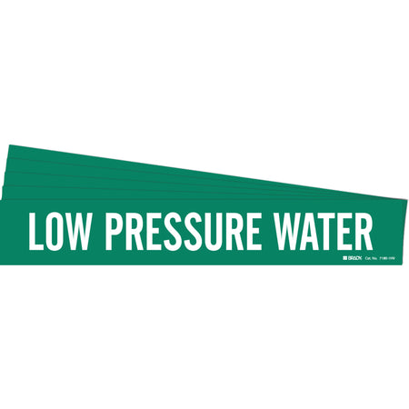 ""Low Pressure Water"" Pipe Marker - SI134