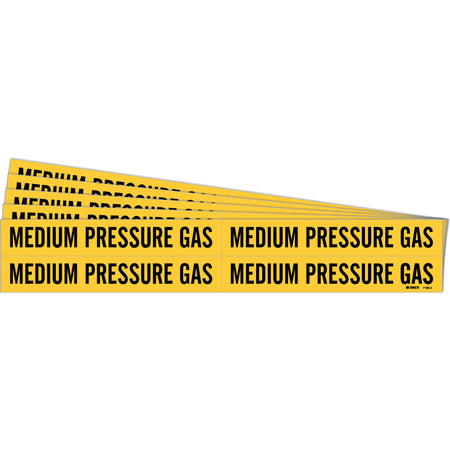 ""Medium Pressure Gas"" Pipe Markers - SI156