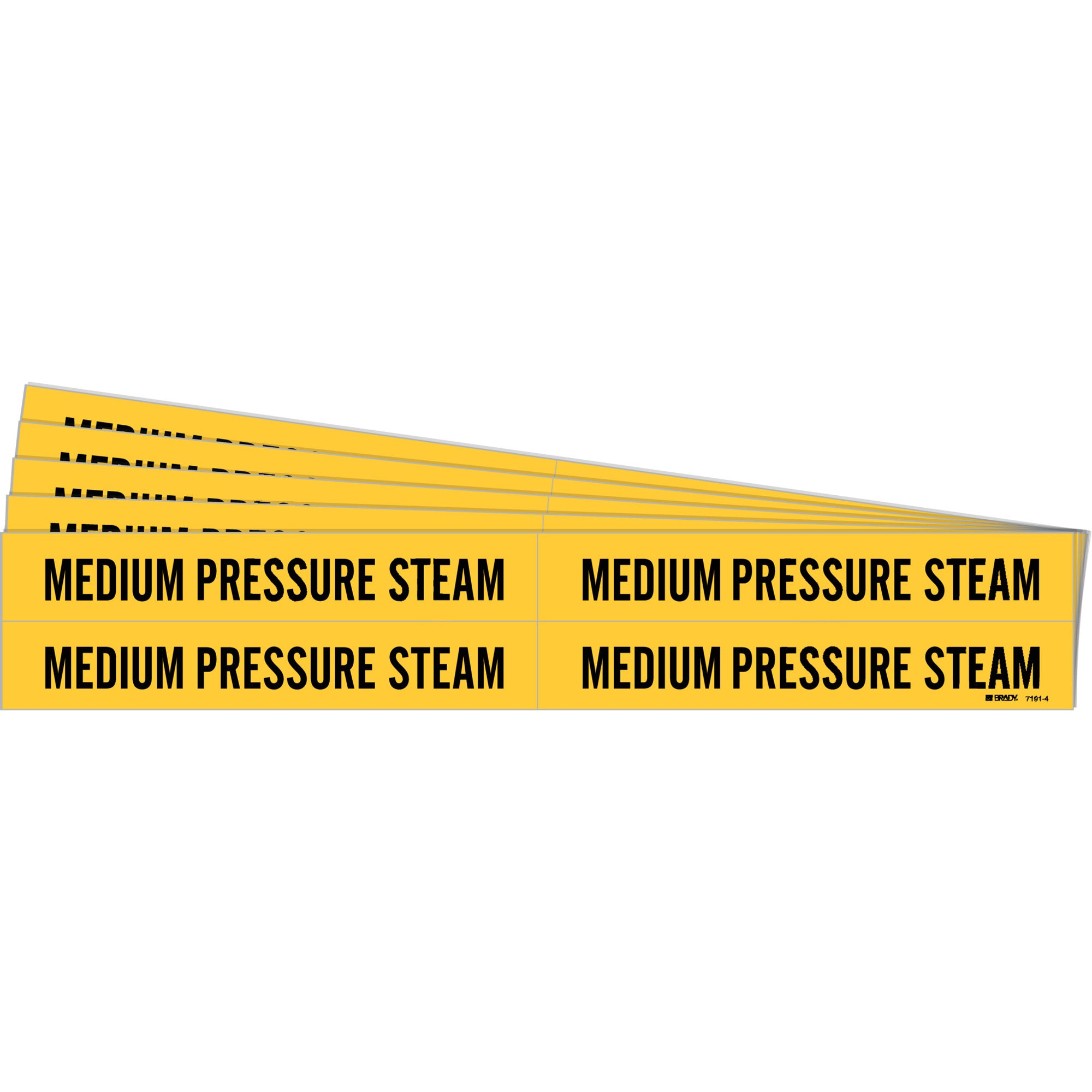 ""Medium Pressure Steam"" Pipe Markers - SI164