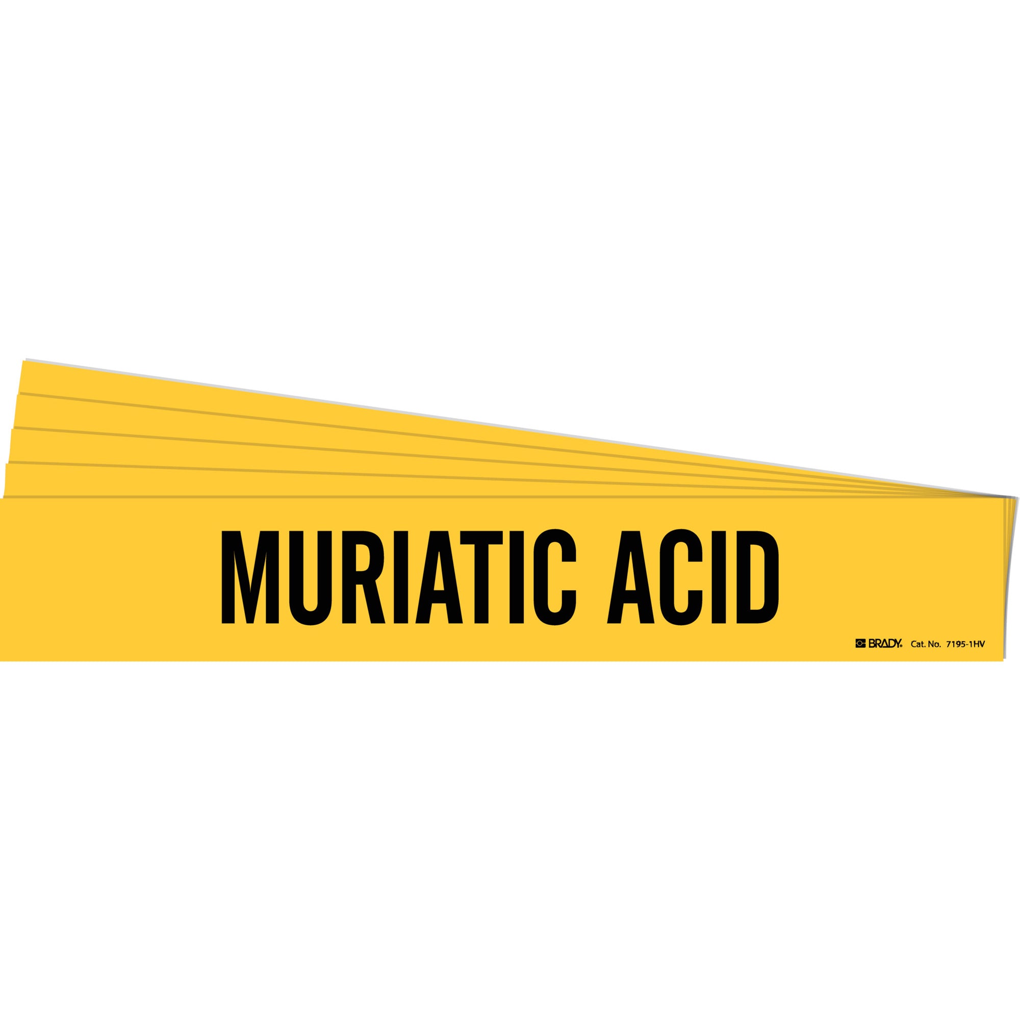 ""Muriatic Acid"" Pipe Marker - SI178