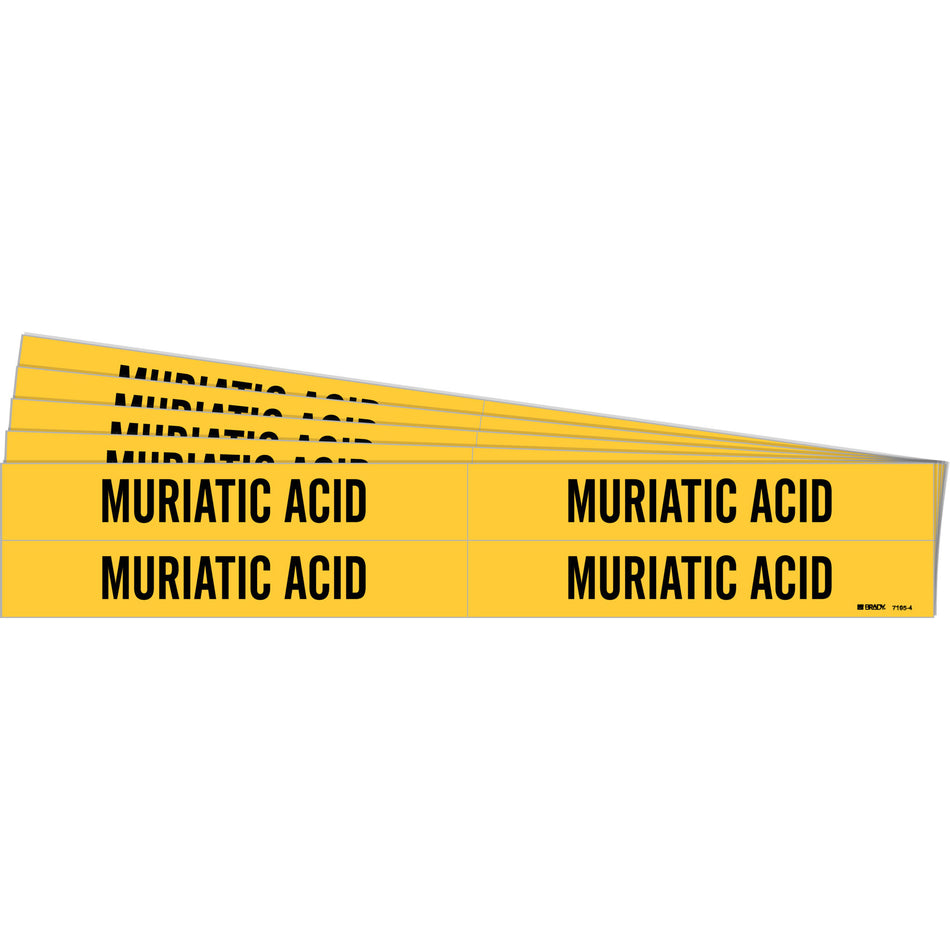""Muriatic Acid"" Pipe Markers - SI180