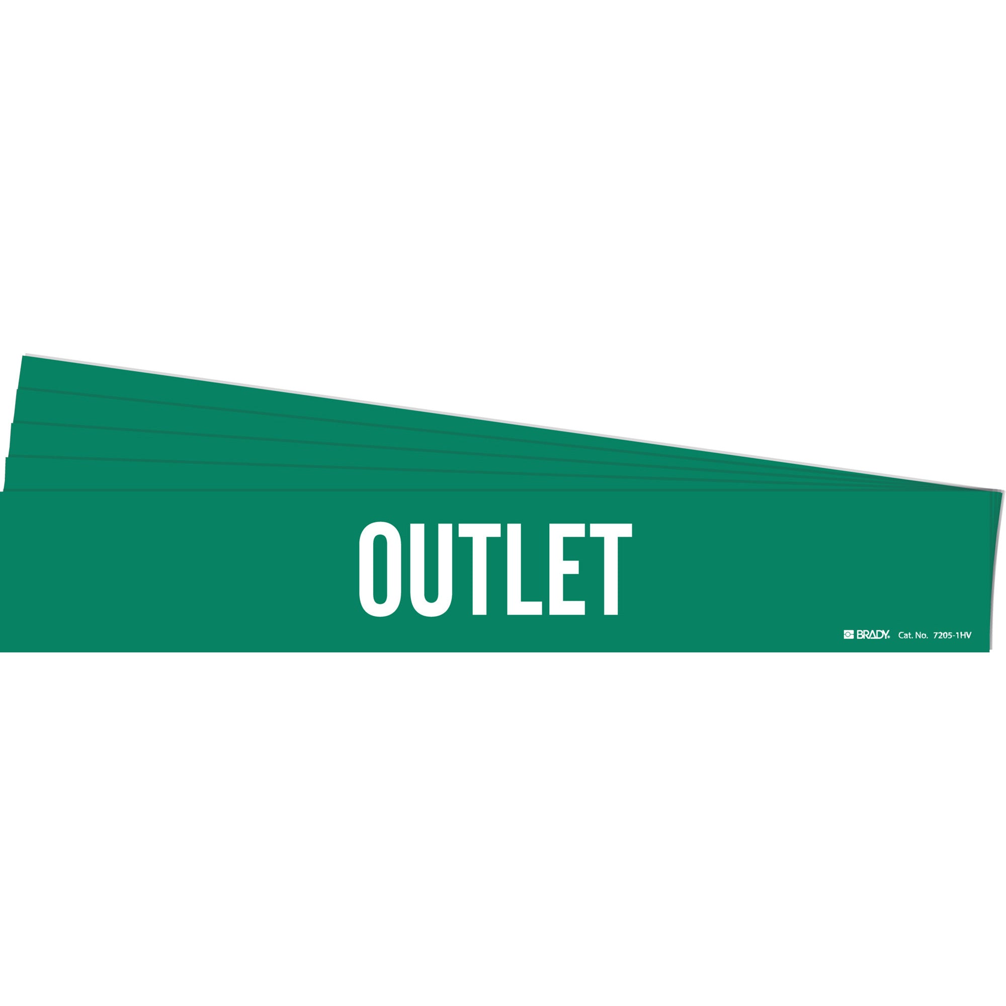 ""Outlet"" Pipe Marker - SI210