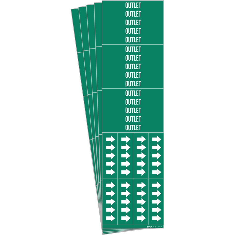 ""Outlet"" Pipe Markers - SI213