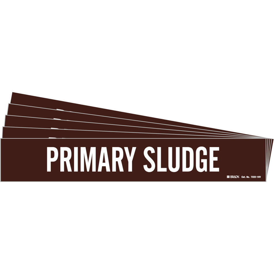""Primary Sludge"" Pipe Marker - SI274