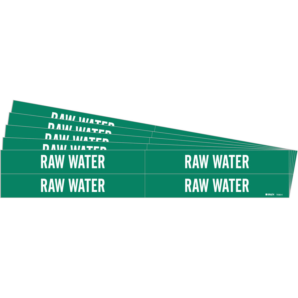 ""Raw Water"" Pipe Markers - SI308