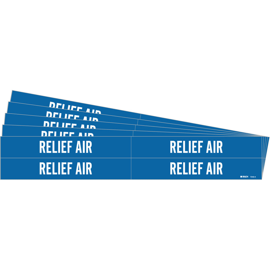 ""Relief Air"" Pipe Marker - SI348