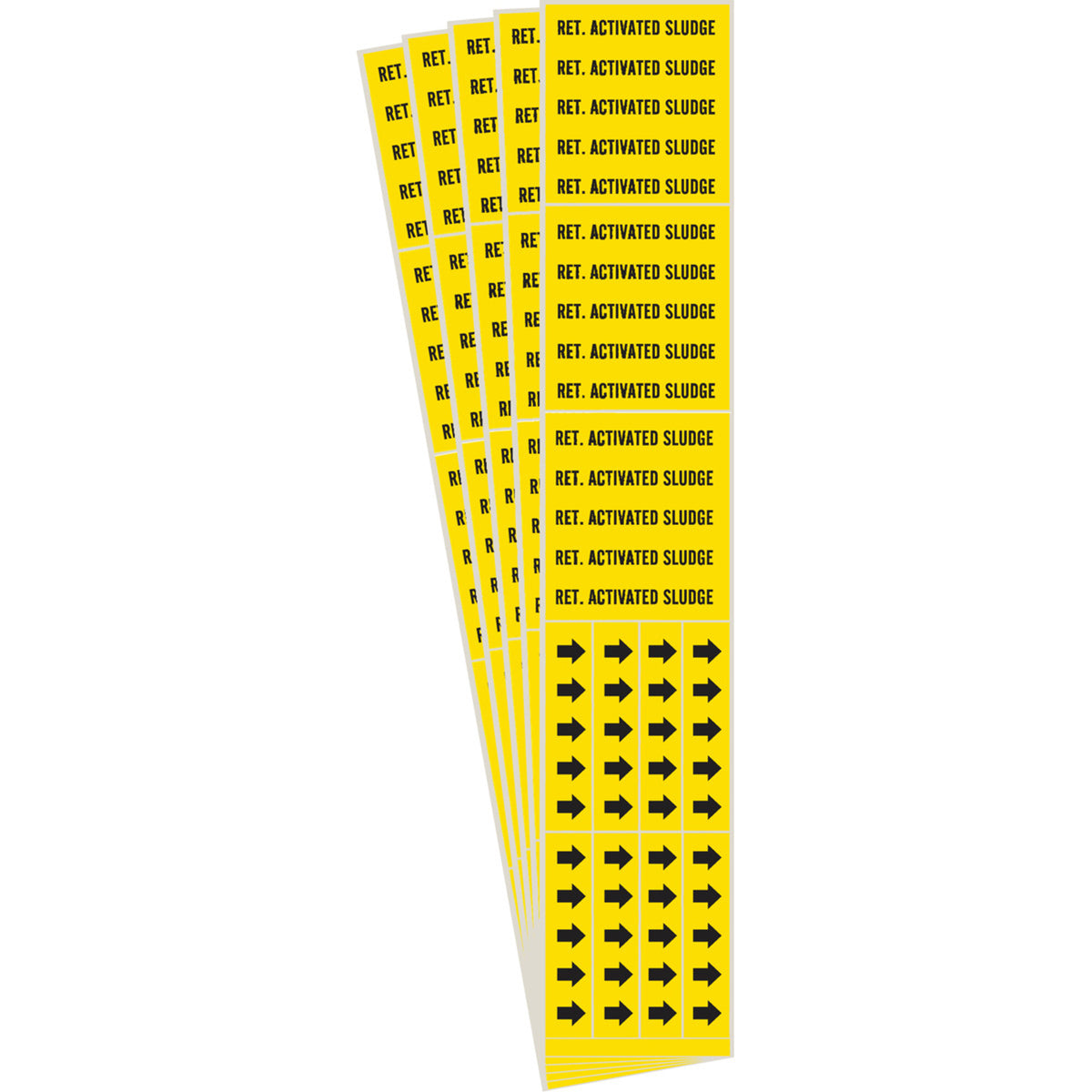 ""Activated Sludge"" Pipe Marker - SI369