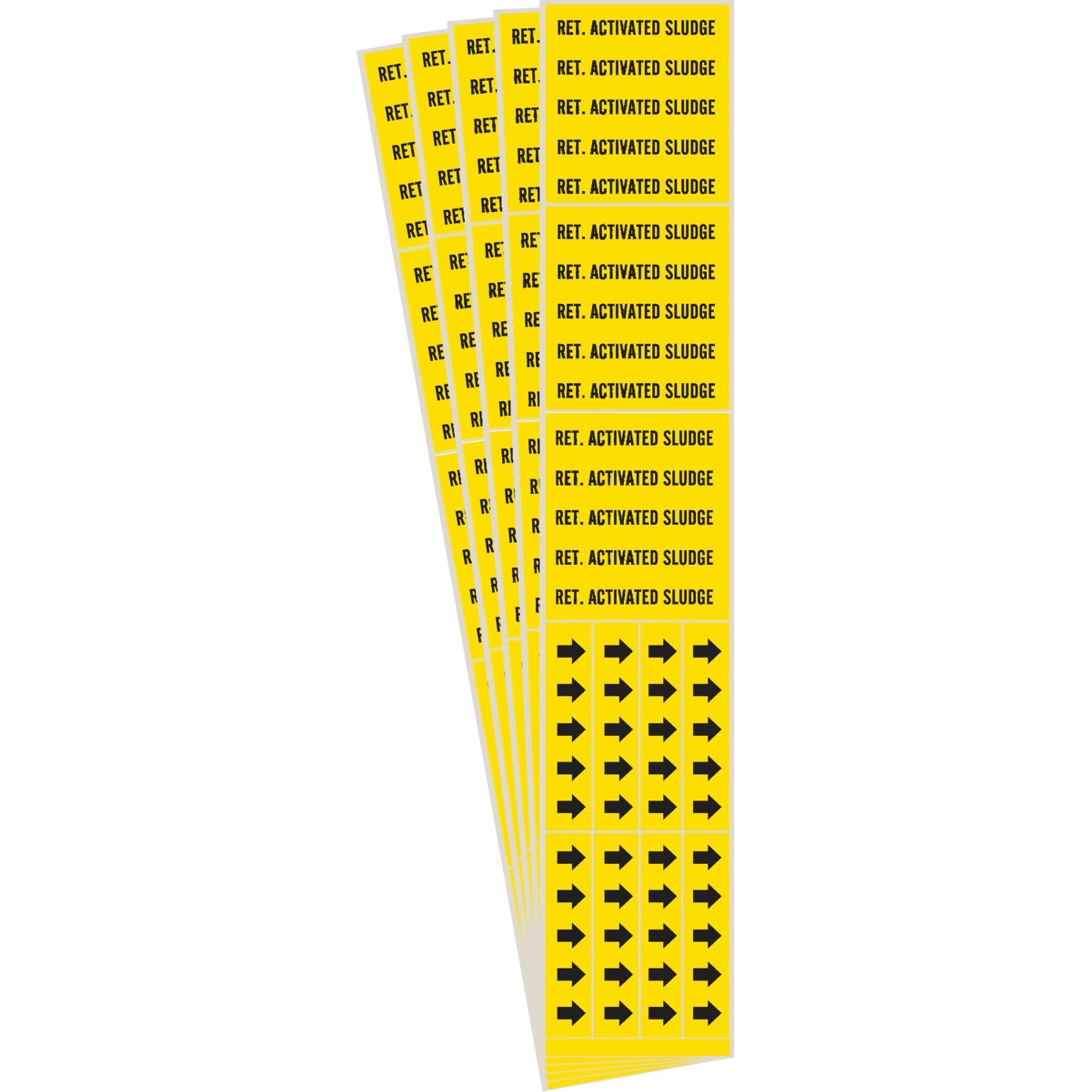 ""Activated Sludge"" Pipe Marker - SI369