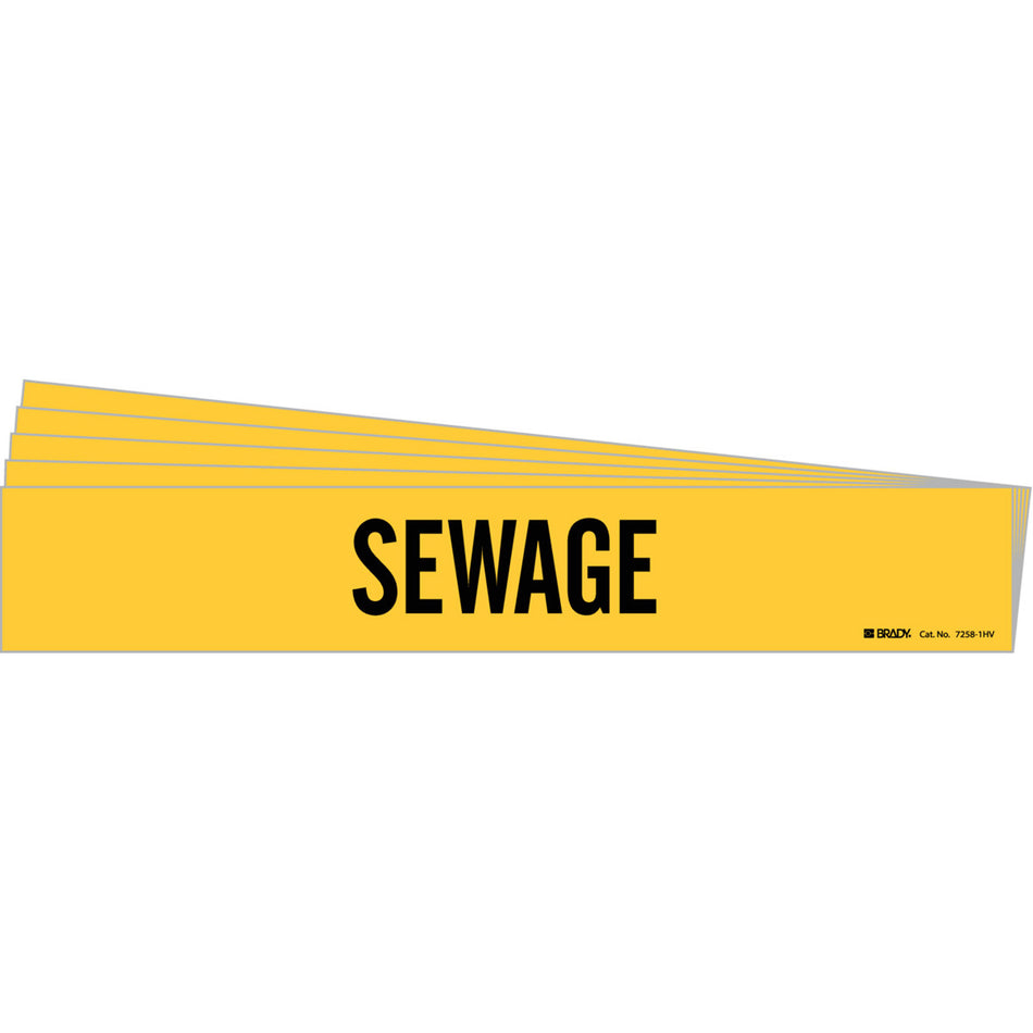 ""Sewage"" Pipe Marker - SI418