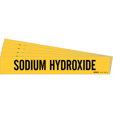 ""Sodium Hydroxide"" Pipe Marker - SI438