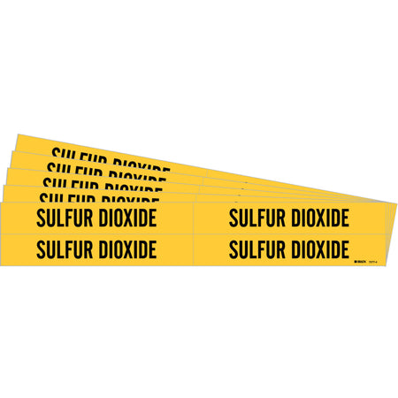 ""Sulfur Dioxide"" Pipe Markers - SI496
