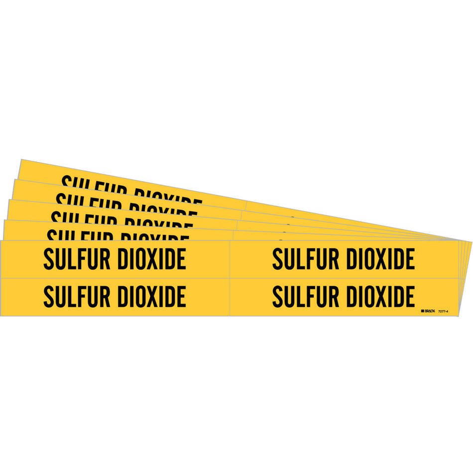 ""Sulfur Dioxide"" Pipe Markers - SI496