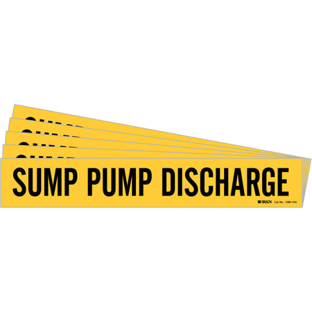 ""Sump Pump Discharge"" Pipe Marker - SI506