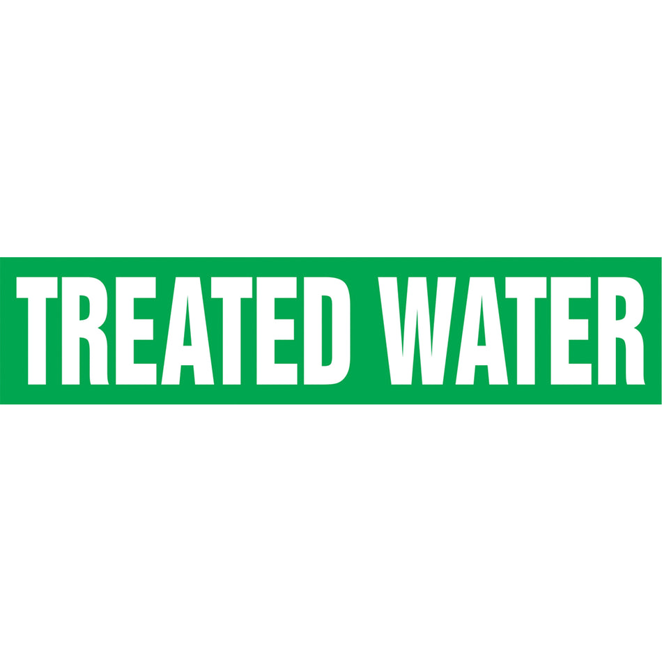 ""Treated Water"" Pipe Markers - SI543