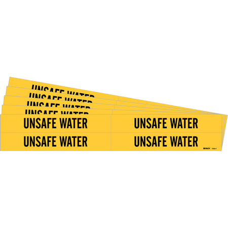 ""Unsafe Water"" Pipe Markers - SI548