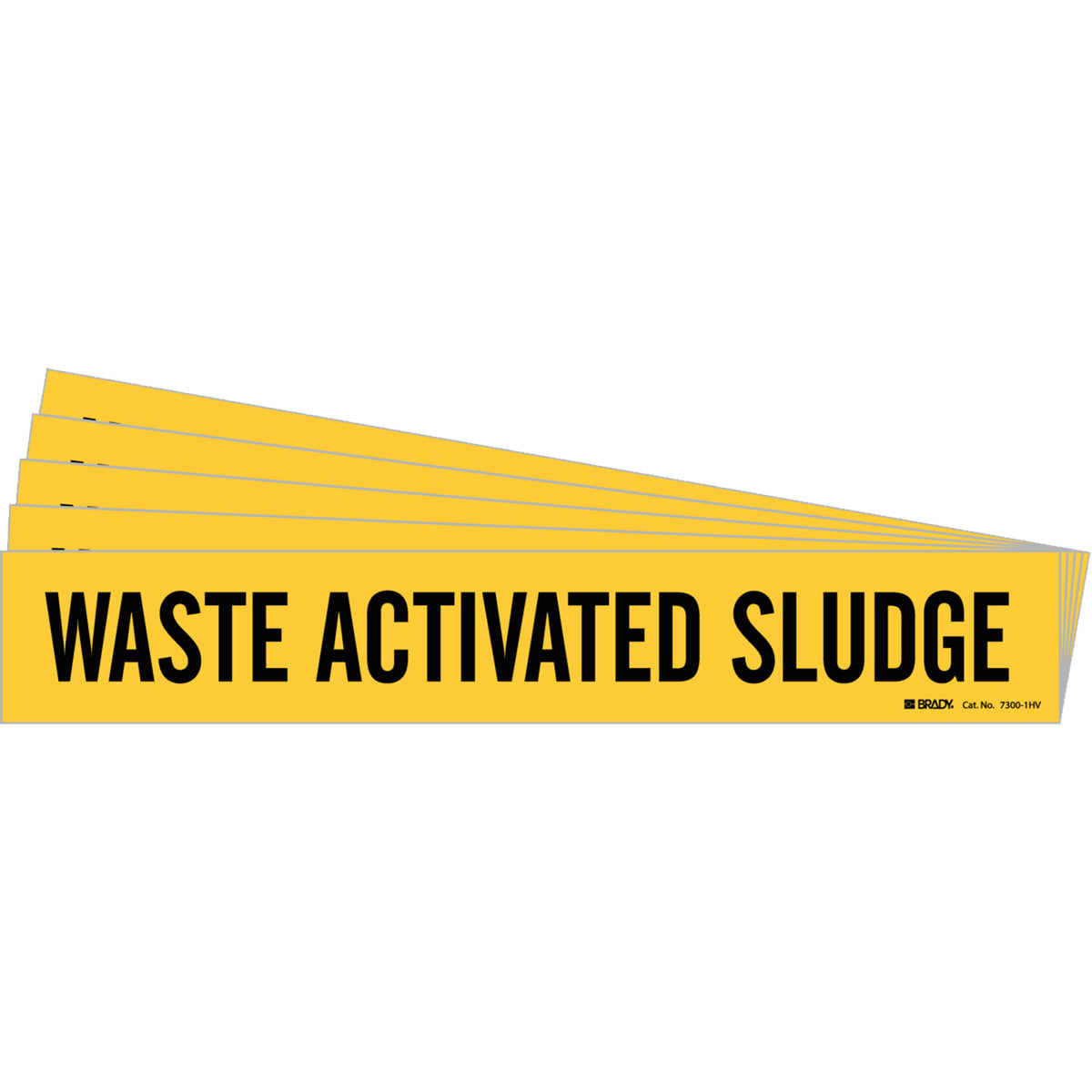 ""Waste Activated Sludge"" Pipe Marker - SI586