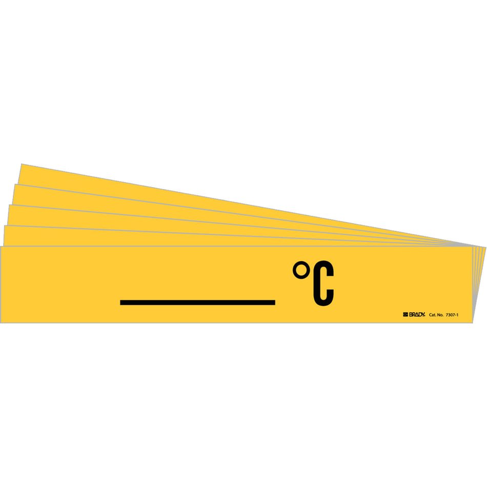 ""Blank °C"" Pipe Marker - SI615