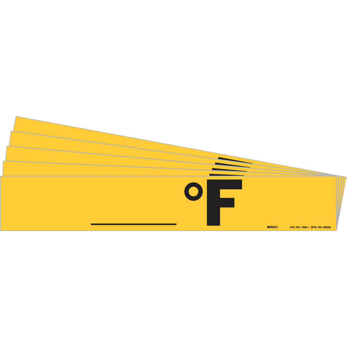 ""°F"" Pipe Markers - SI619
