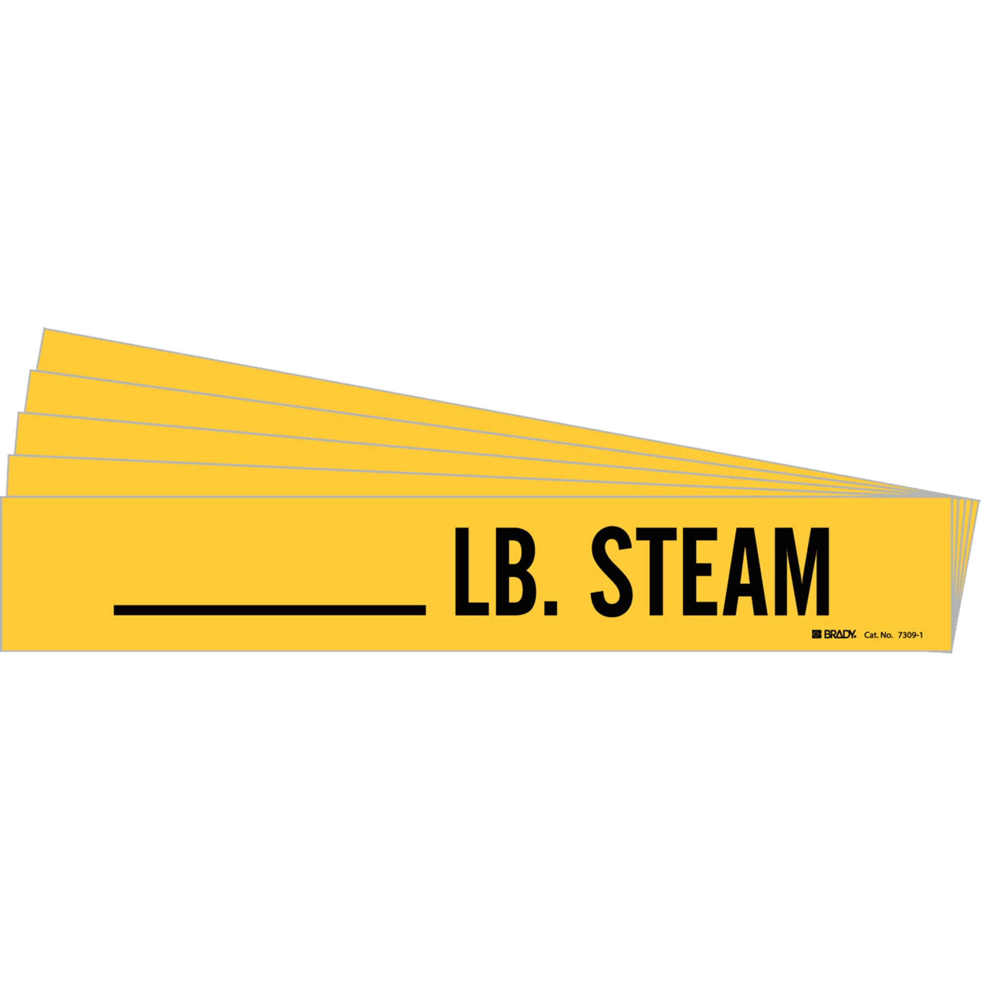 ""LB. Steam"" Pipe Markers - SI623