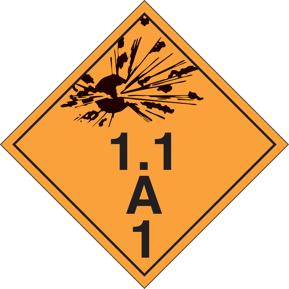 Explosive Materials TDG Placard - SD300