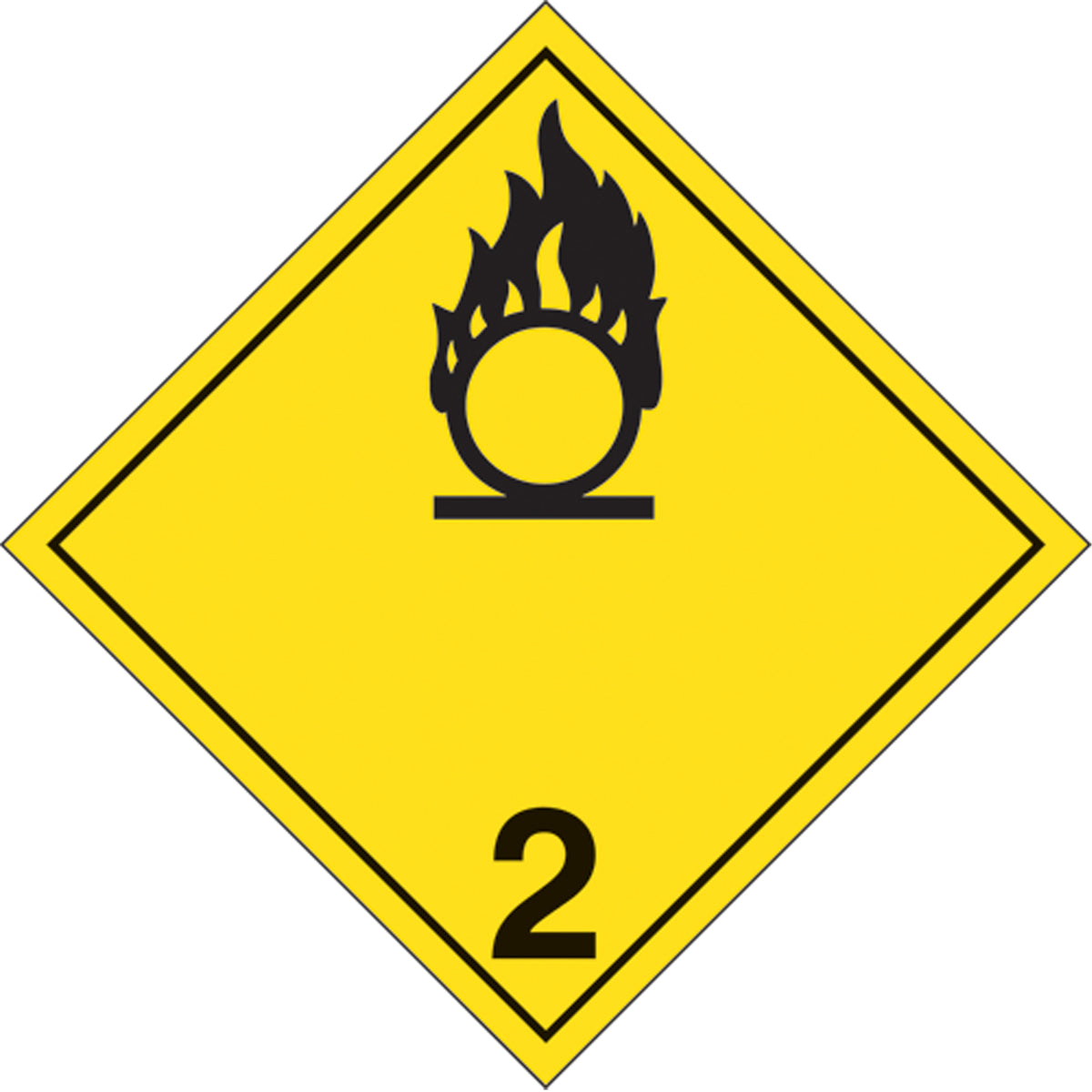 Oxidizing Gases TDG Placard - SD309