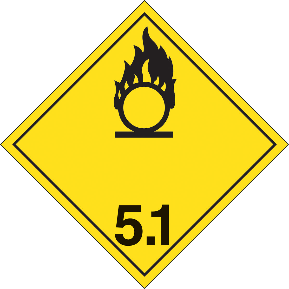 Oxidizing Substances TDG Placard - SJ376