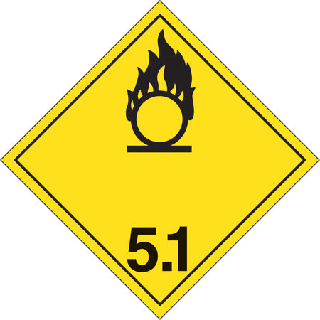 Oxidizing Substances TDG Placard - SJ376