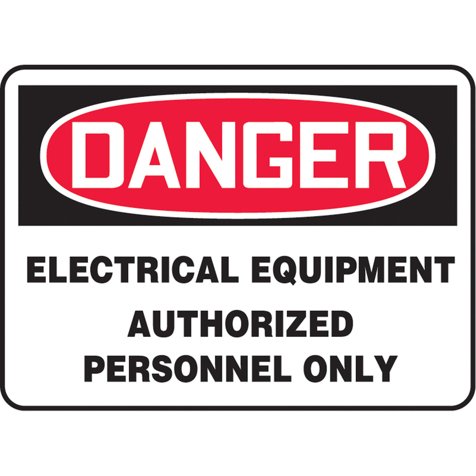""Electrical Equipment"" Sign - SJ551