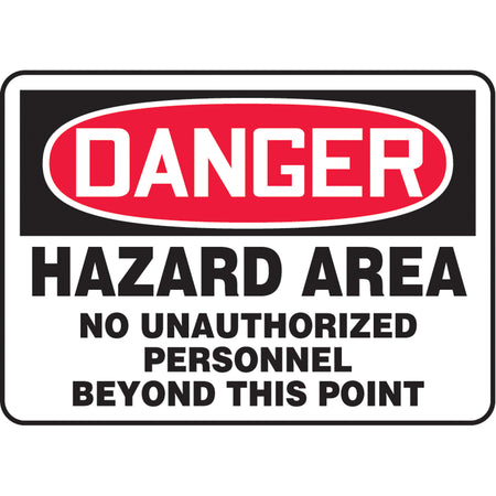 ""Hazard Area"" Sign - SJ578