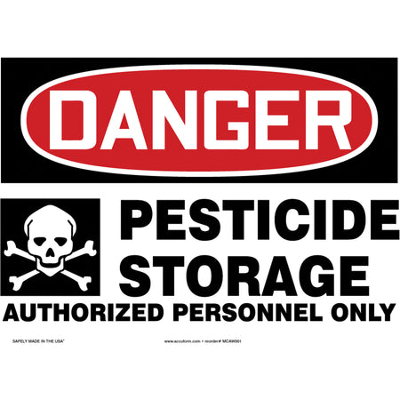 ""Pesticide Storage"" Sign - SJ649