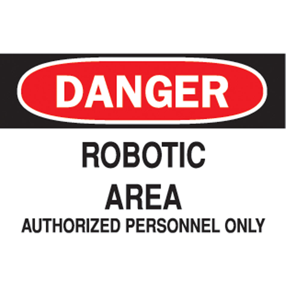 ""Robotic Area"" Sign - SJ667