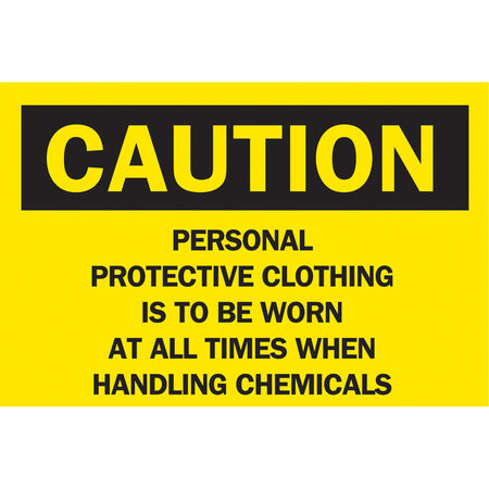 ""When Handling Chemicals"" Sign - SK002